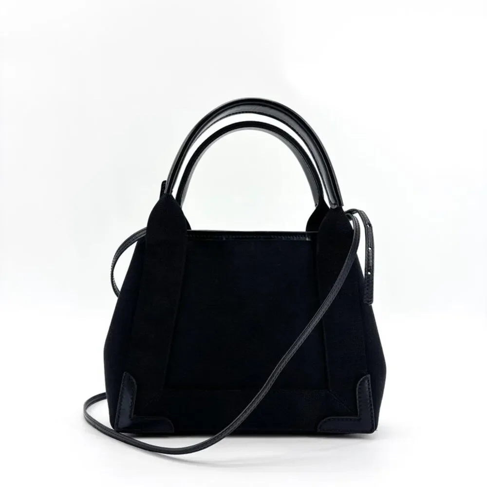 Balenciaga Navy Cabas XS Canvas Tote Bag Black